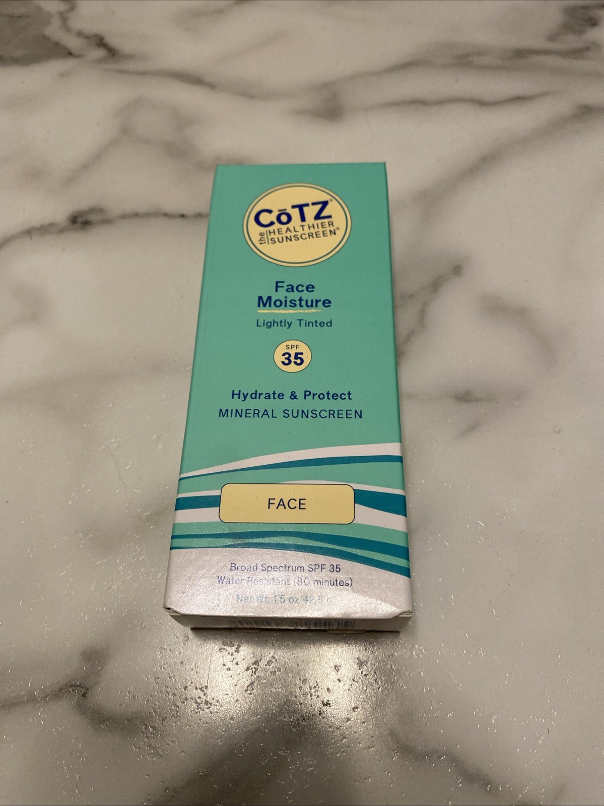COTZ Face Moisture Lightly Tinted Moisturizer SPF 35 1.5oz Exp 8/2026