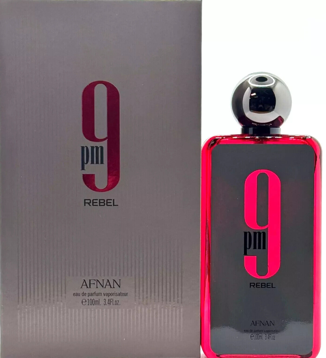Afnan 9PM Rebel Eau De Parfum 100ml / 3.4oz Men’s Fragrance EDP New Sealed
