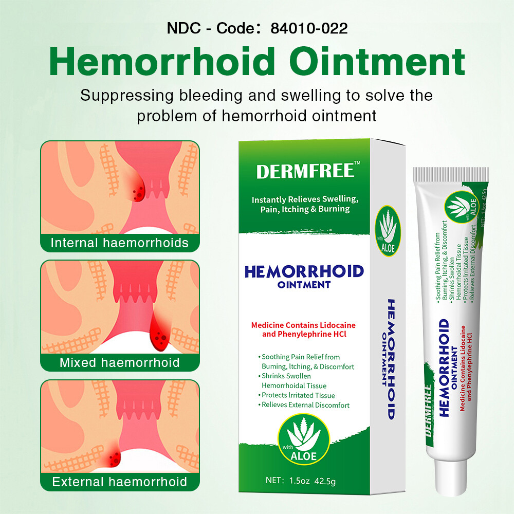 3Pcs Hemorrhoid Cream Treatment Internal Piles External Anal Fissure Pain Relief