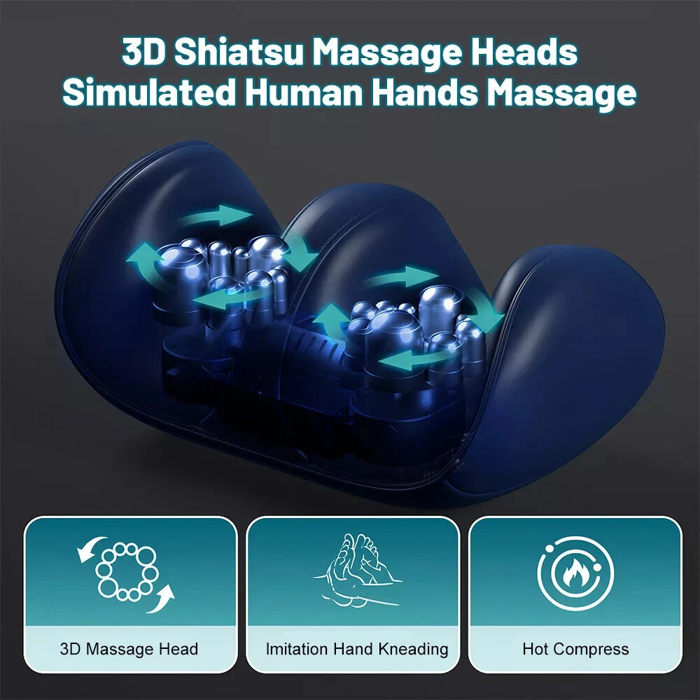 Foot Massager Machine Deep Tissue Massager For Foot Massage w/Heat Pain Relief