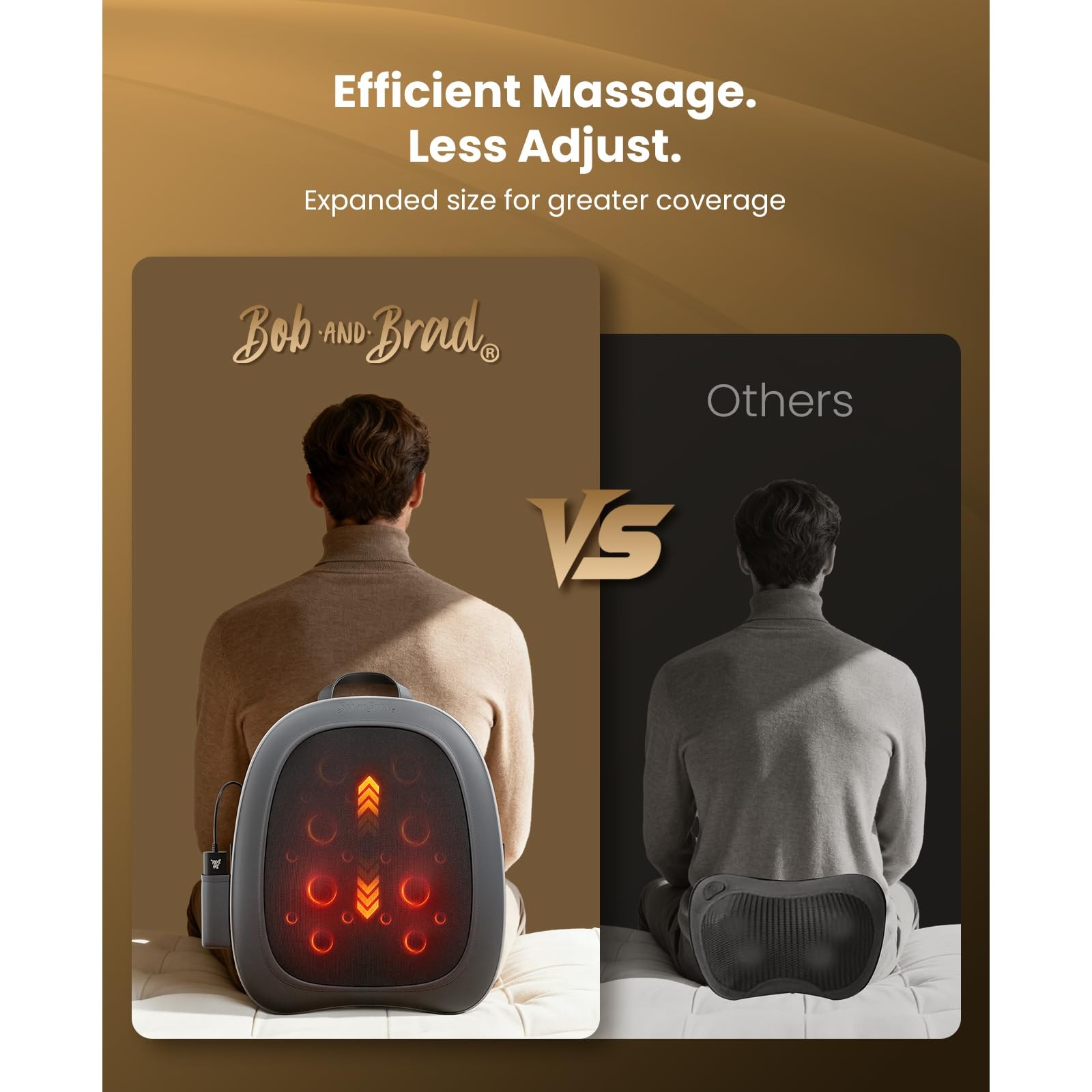 Bob And Brad Back Massager For Pain Relief Deep Tissue Fsa Ezback Pro Corded 4D