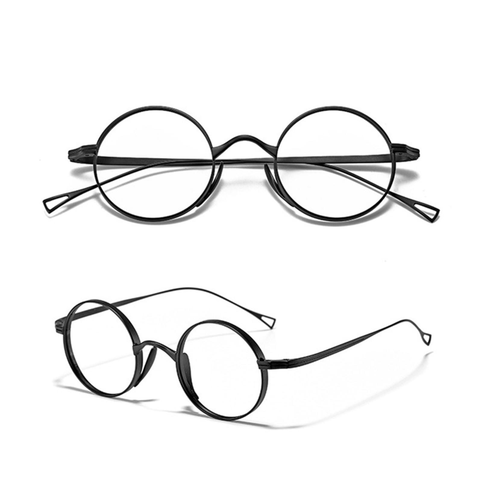 45mm Round Vintage Titanium Eyeglasses Frames Mens Womens Classic Spectacles