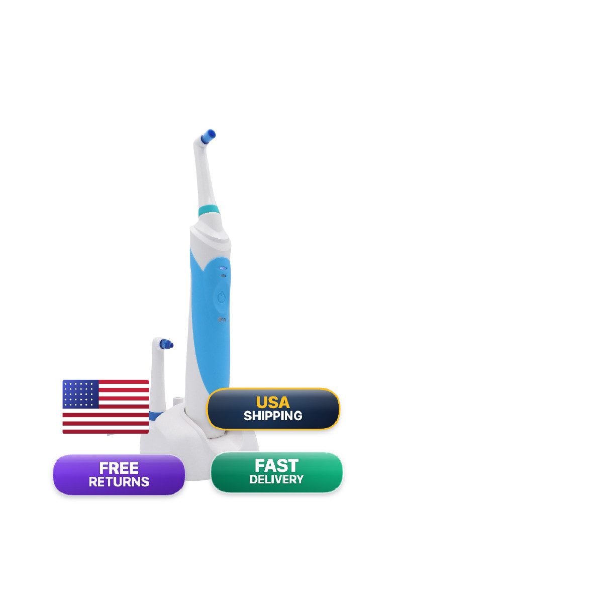 Rotadent Procare Professional Rotary Electric Toothbrush Rotating Round Head