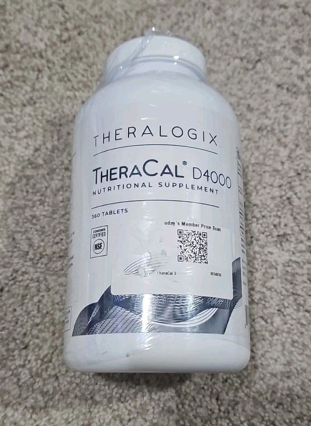 Theralogix, TheraCal D4000, 360 Tablets – SEALED NEW – Exp 10/26