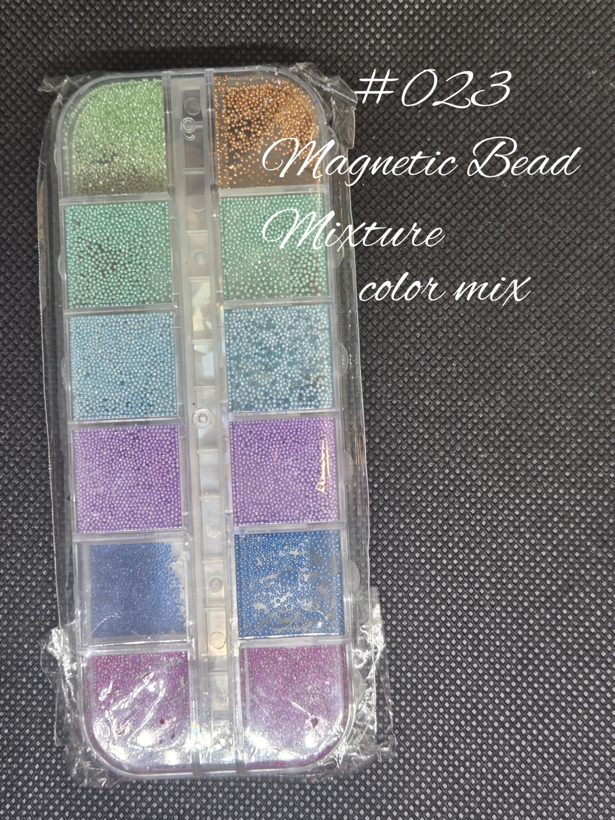Multicolor Pearls & Rhinestone Crystals #001 Mixed Size Round Plastic Nail Art