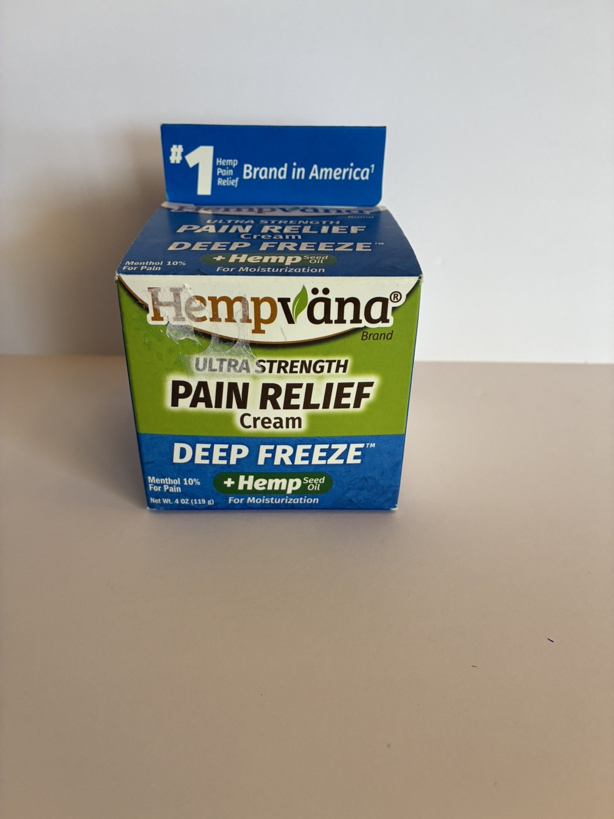Hempvana Ultra Strength Pain Relief Cream DEEP FREEZE 4 oz Exp 2/24