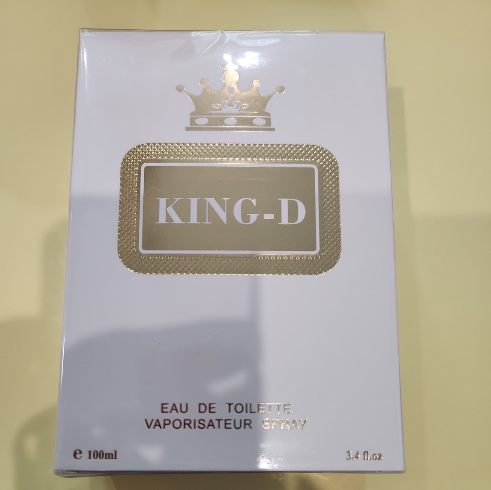 WHITE KING D MENS COLOGNE PERFUME DE TOILETTE 3.4FL.OZ 100mLe(BRAND NEW) Spray