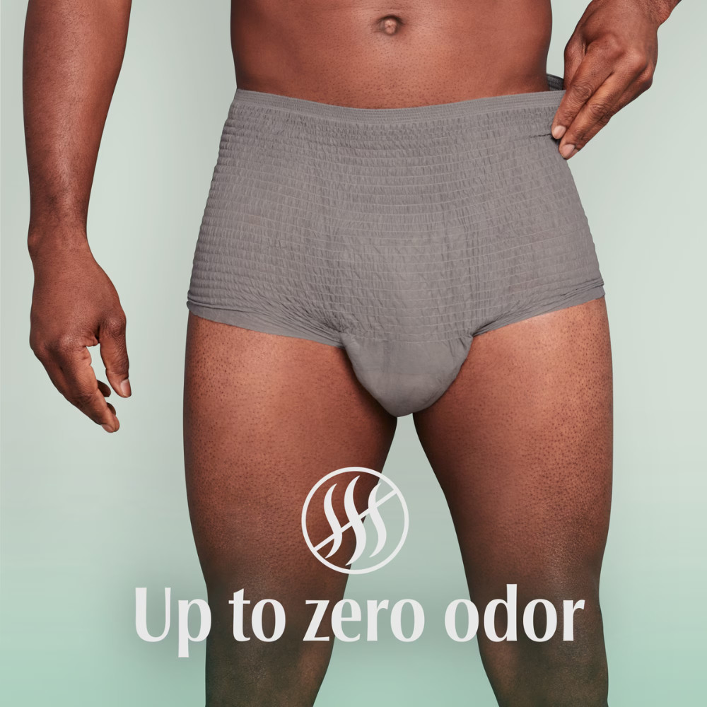 Depend Fresh Protection Incontinence Underwear for Men, Adult Diapers, S/M, 80Ct