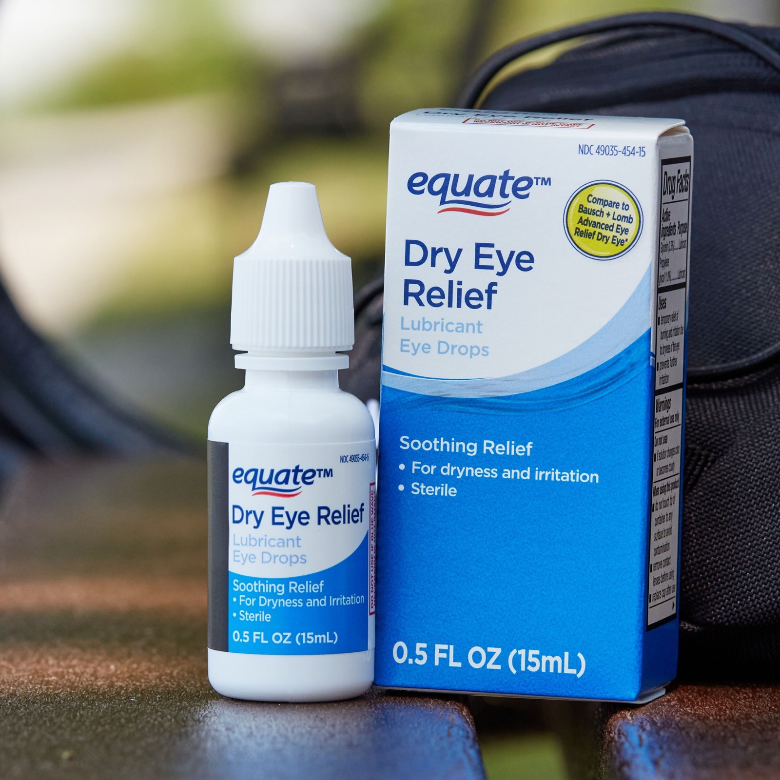 Equate Dry Eye Relief Lubricant Eye Drops, 0.5 fl oz, C (2 pack)