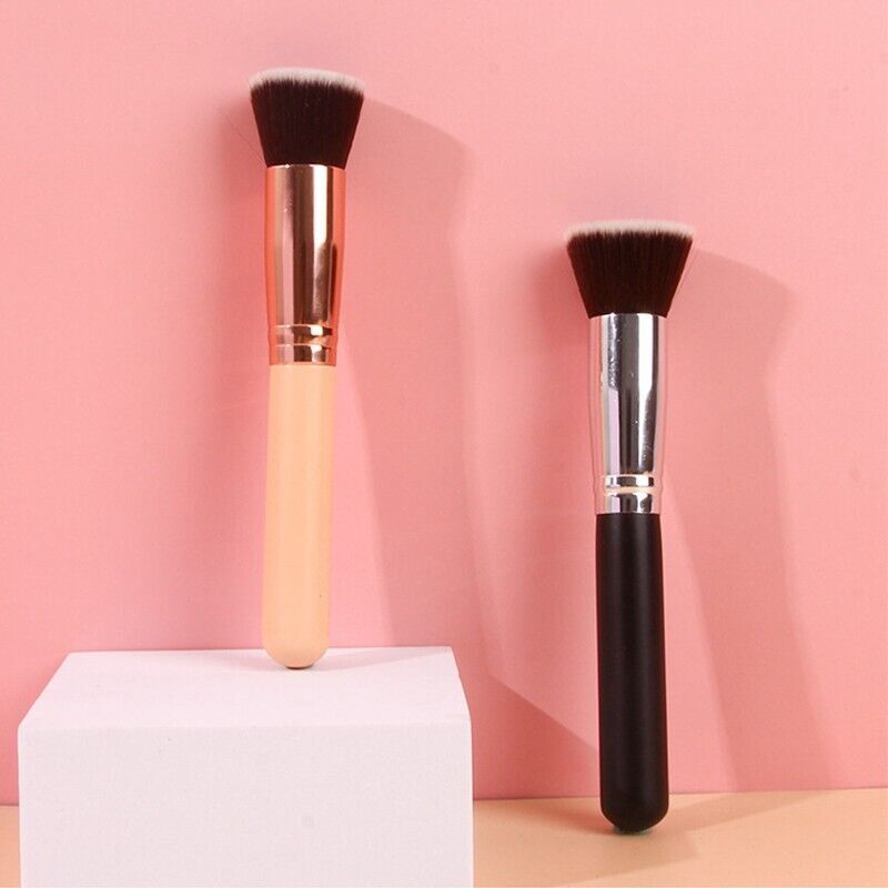2-8pcs Pro Foundation Makeup Brush Flat Top Kabuki for Blending Liquid Cream US