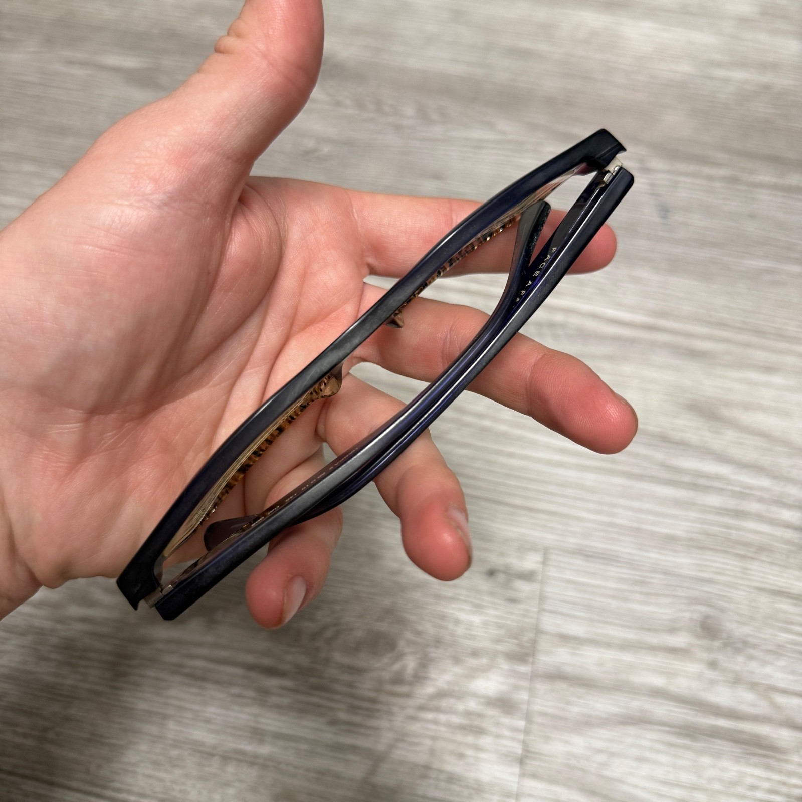 FACE A FACE Paris HAKKA 2 56-19-145 Blue Full Rim Hand Made France Frames Only