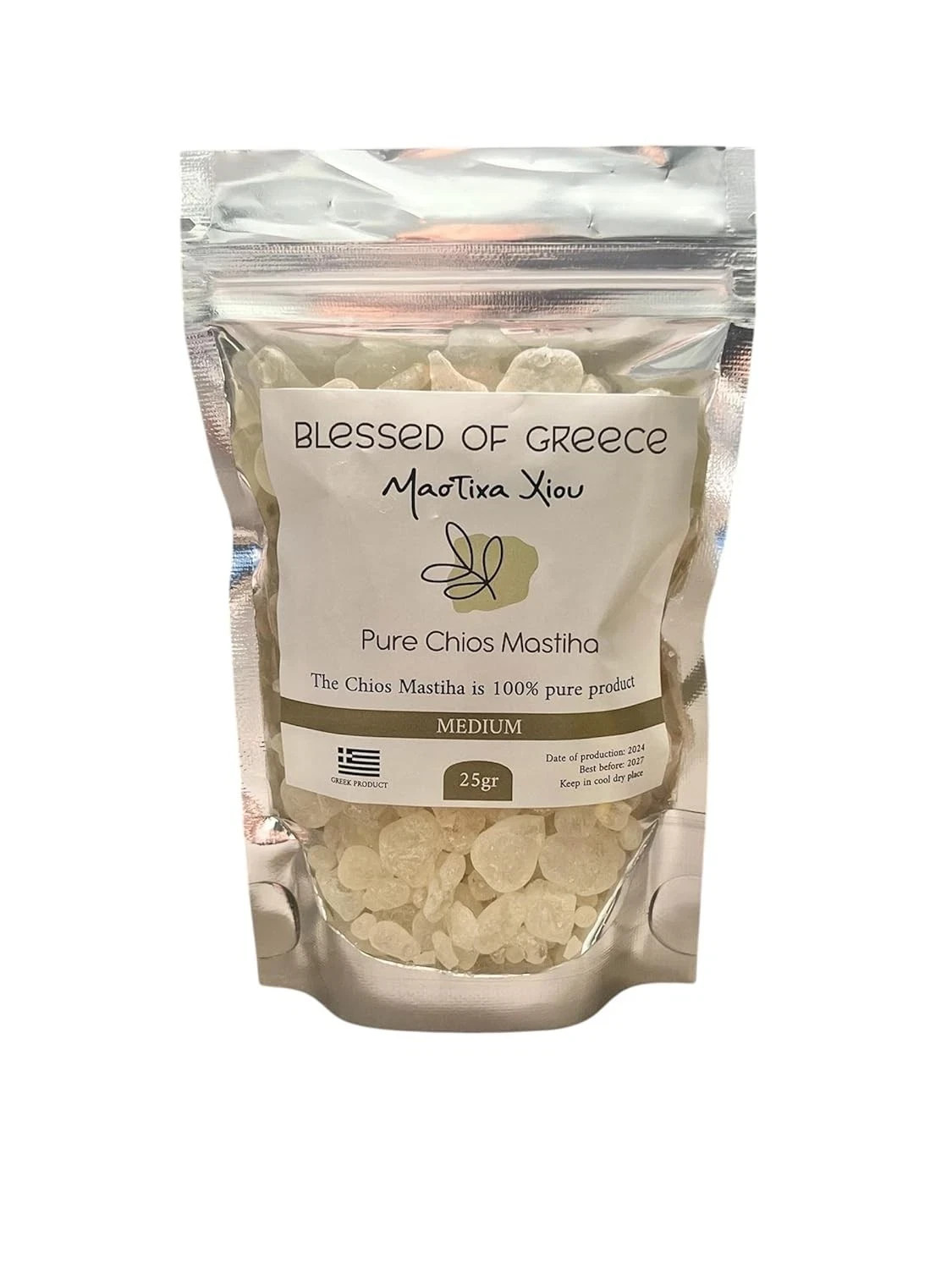 100% Pure Mastic Gum – Chios Mastiha Medium Tears 25g (0.88oz) Pack
