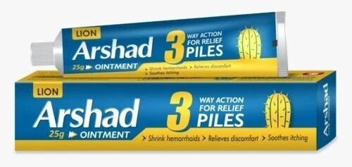 Lion Arshad 25g Ointment For Piles control bleeding in piles,swelling ,fissure
