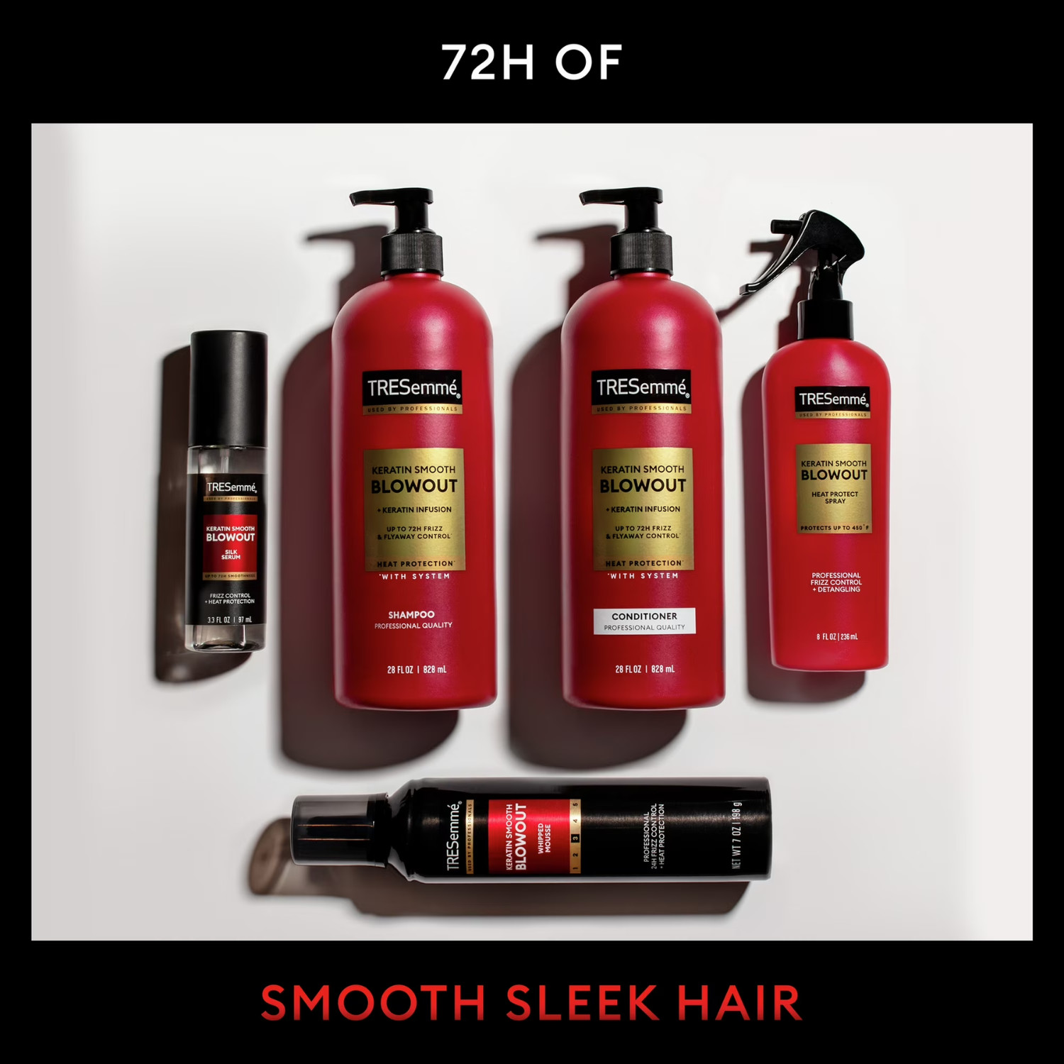 Tresemme Keratin Smooth Anti-Frizz Shampoo & Conditioner Set 28 fl oz 2-Count