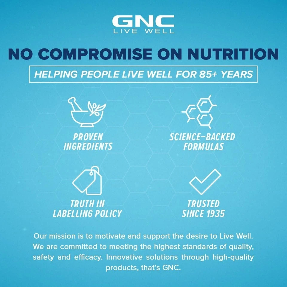GNC 1500 MG Triple Strength Fish Oil Omega 3 Cap for Men & Women 60 Softgels