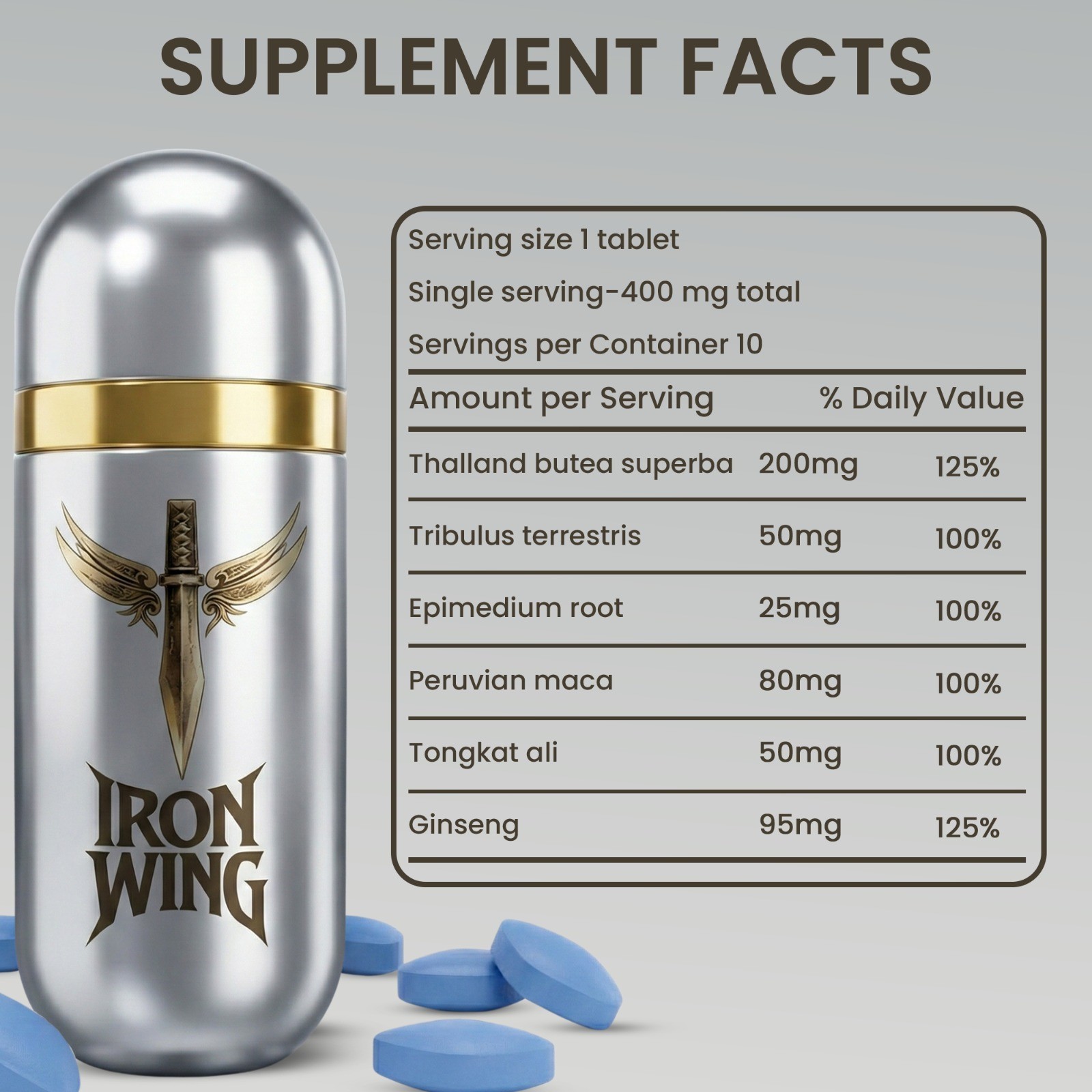 Silver Bullet – Best Male Enhancement, Sex Pills for Men, 10 tablets
