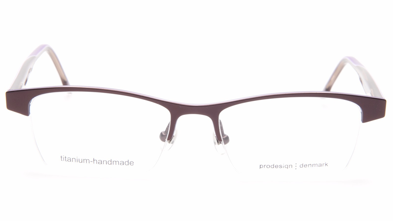 NEW PRODESIGN DENMARK 1398 c.5021 BROWN EYEGLASSES FRAME 52-17-140 B33mm Japan