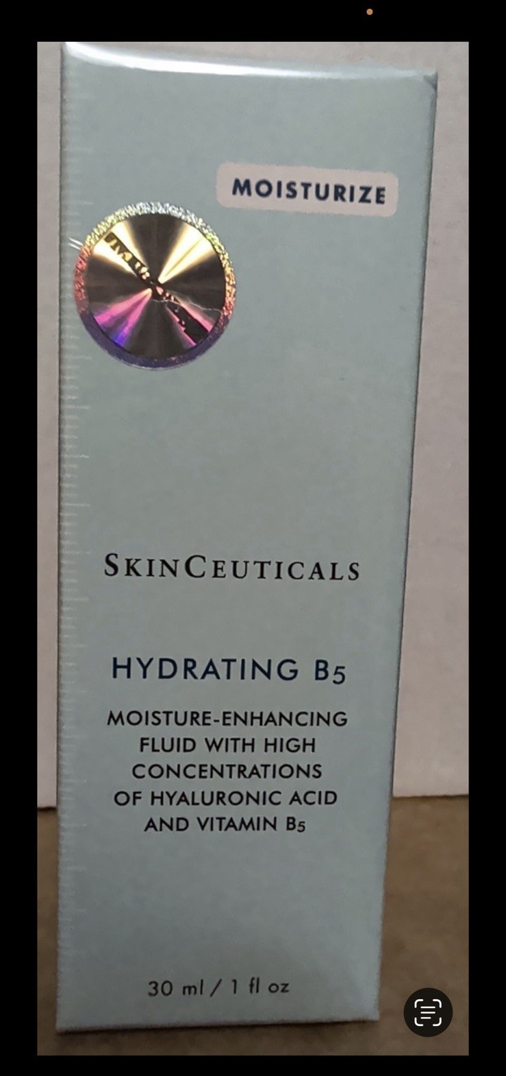 SkinCeuticals Hydrating B5 Fluid Moisturizer Hyaluronic Acid Vitamin B5 1 oz