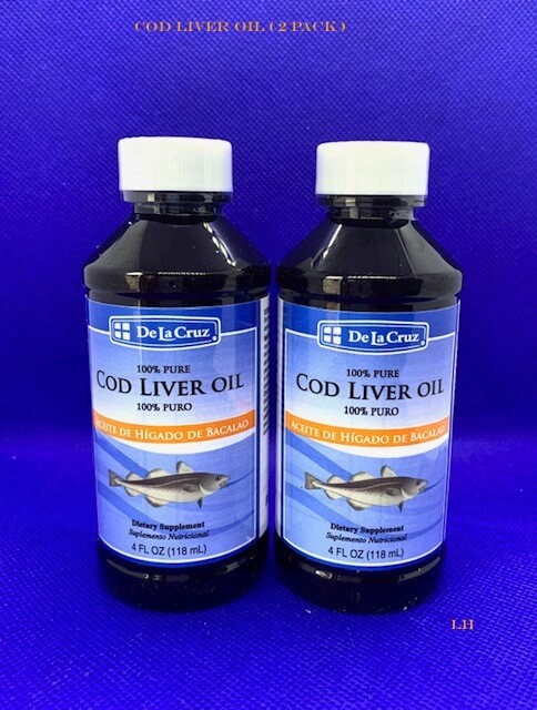 De la Cruz COD LIVER OIL 100 % Pure 4 oz