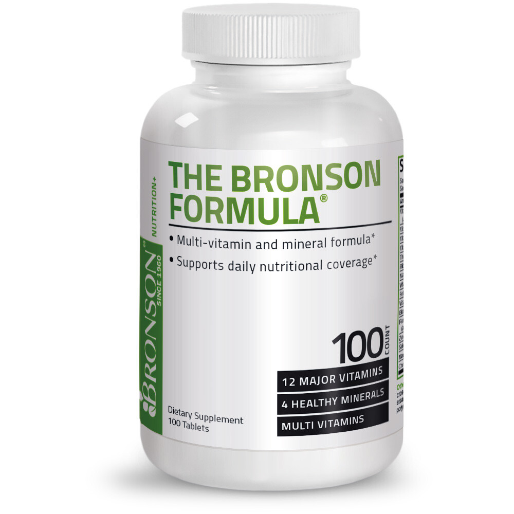 Bronson The Bronson Formula, Daily Nutritional Formula, 100 Tablets