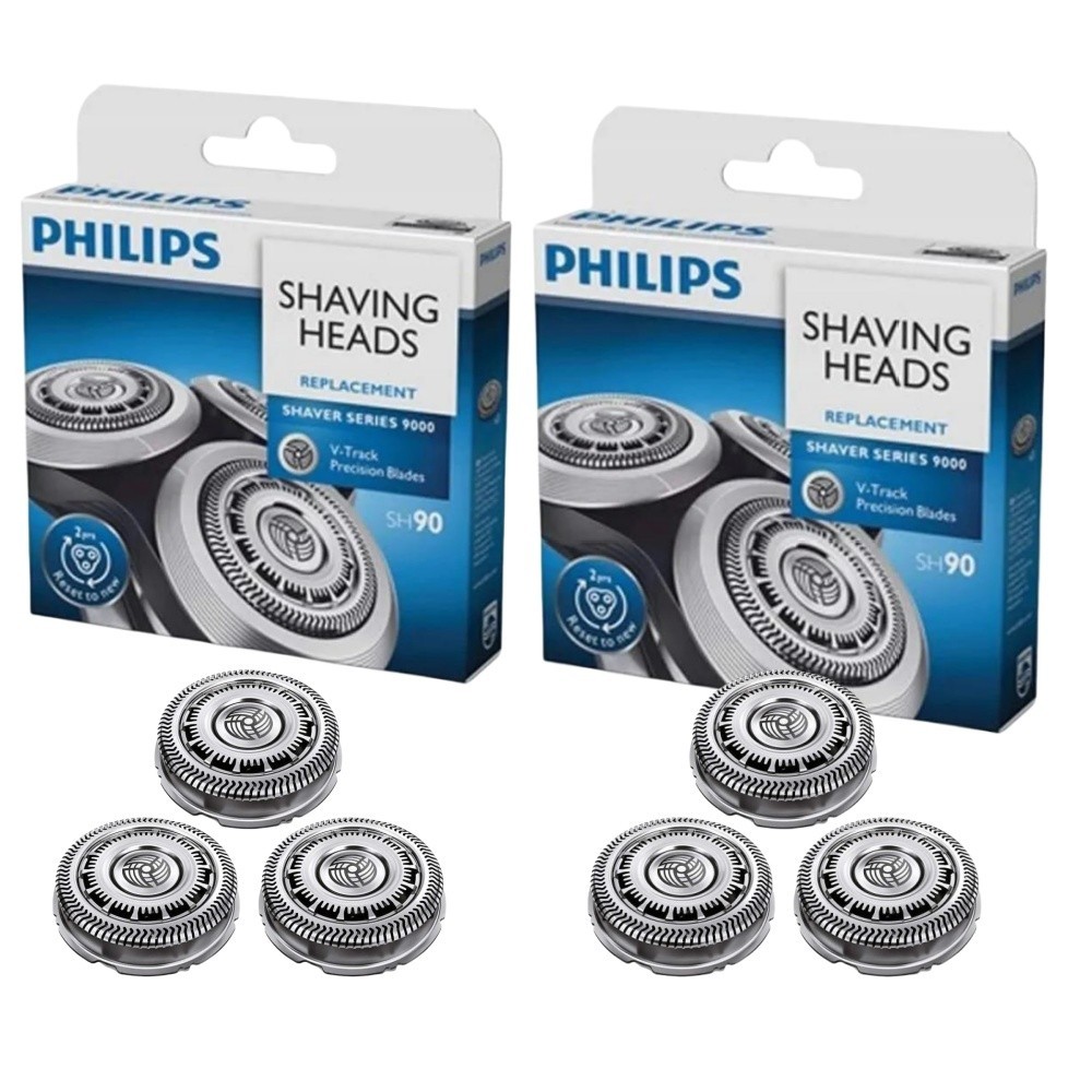 SH90 2pcs Philips Replacement Shaver Heads for Norelco Series S9000 S8000 S9311