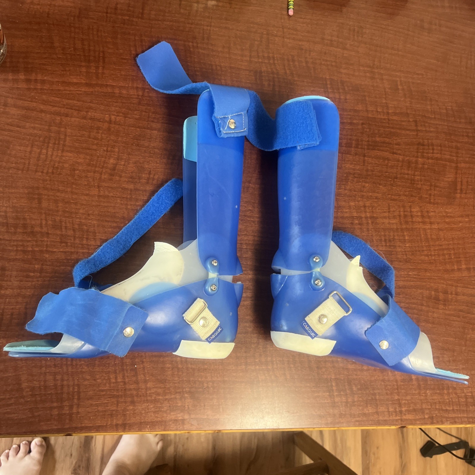 CascadeAFO Drop Foot Hinged Braces Pair Youth Pediatric Orthosis Thermoplastic
