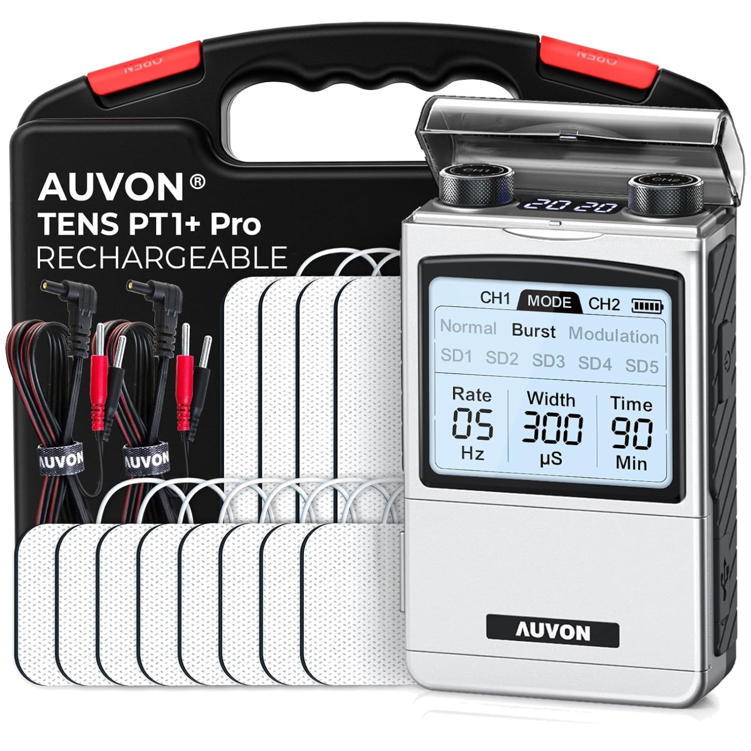 Period Pain Simulator & Growth Stim Machine – 8 Modes, 40 Levels”