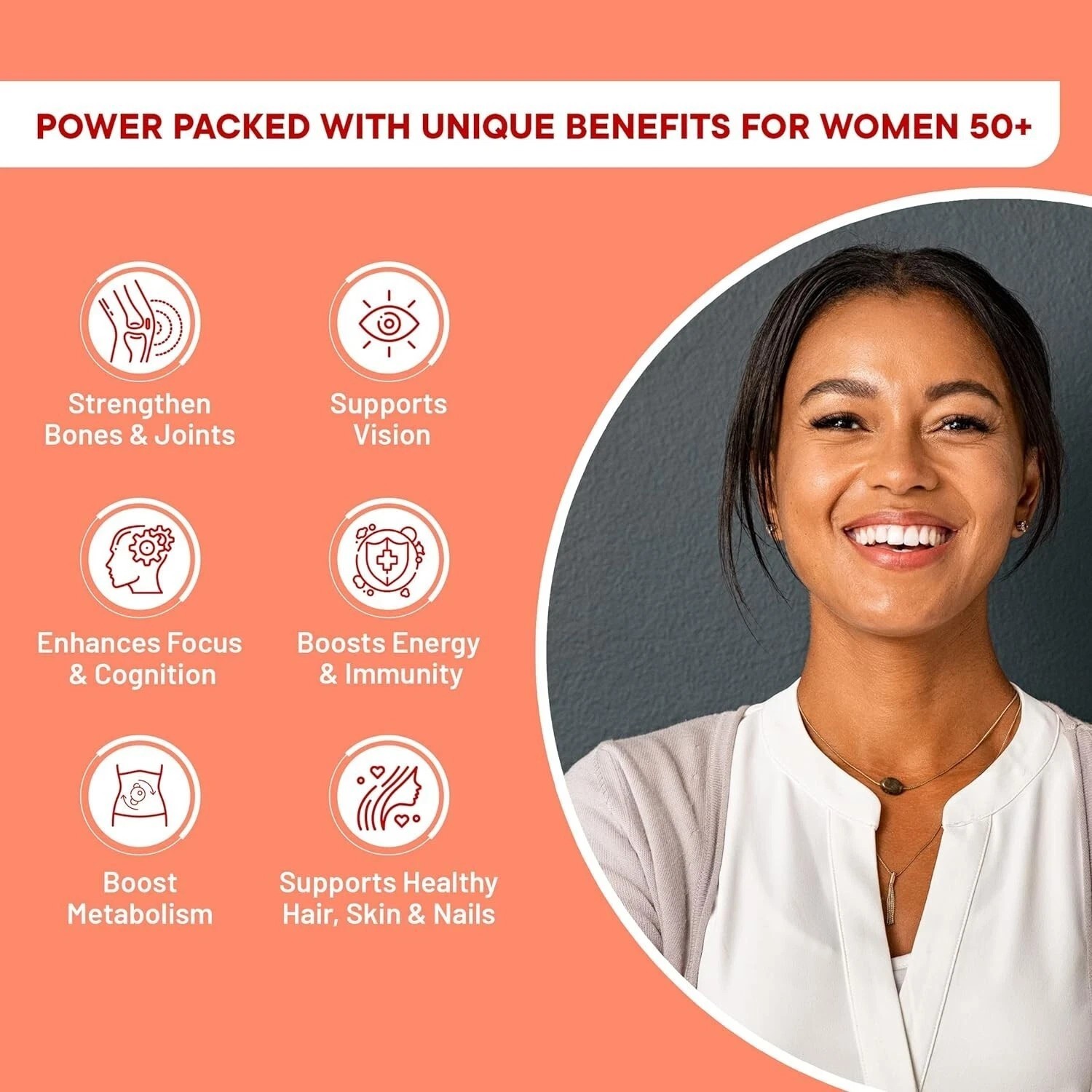 Slow Multivitamin for Women 50+ | 100% RDA of 23 Vitamins & Minerals, Antioxidan