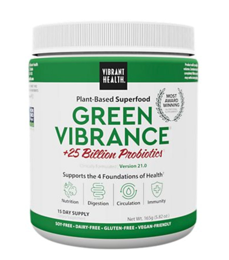 Vibrant Health Green Vibrance 5.82 oz 165 grams FRESH FREE SHIPPING MADE IN USA