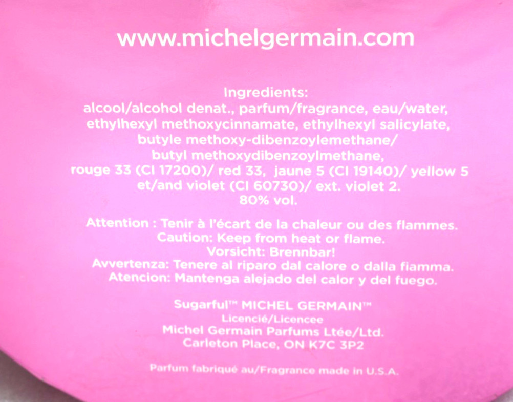 Sugarful by Michel Germain EDP 3.4oz Spray Women’s TESTER No Box AS PICTURED