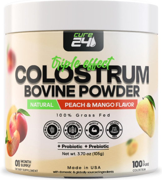 Bovine Colostrum Powder Highly Concentrated Pure Bovine 3.17 oz NEW