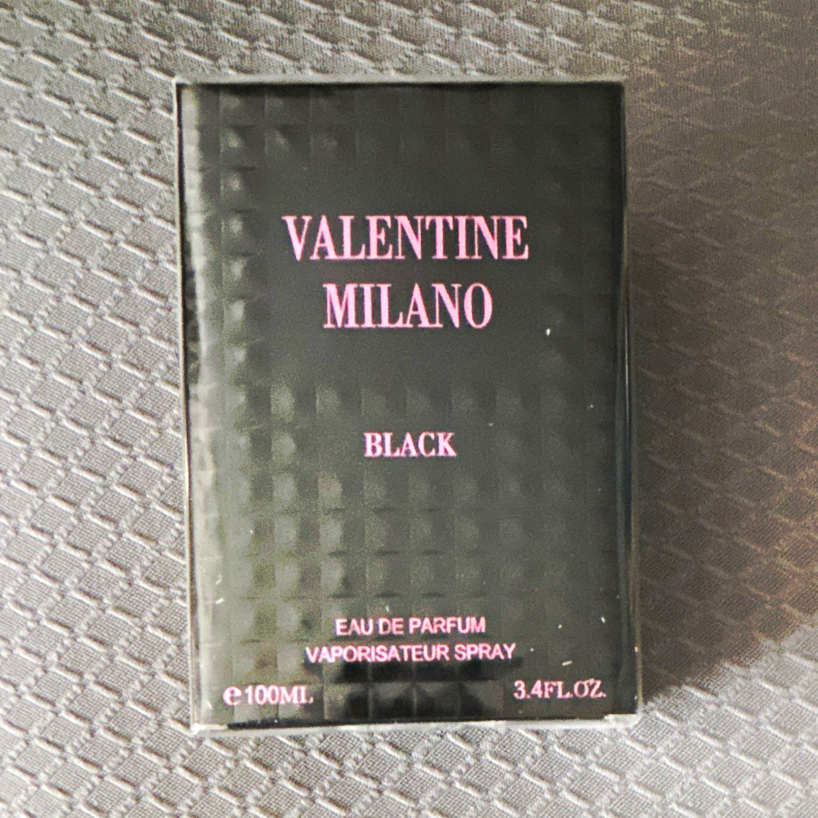 Valentine Milano Black Eau de Parfum Spray 3.4 fl oz Regular Size