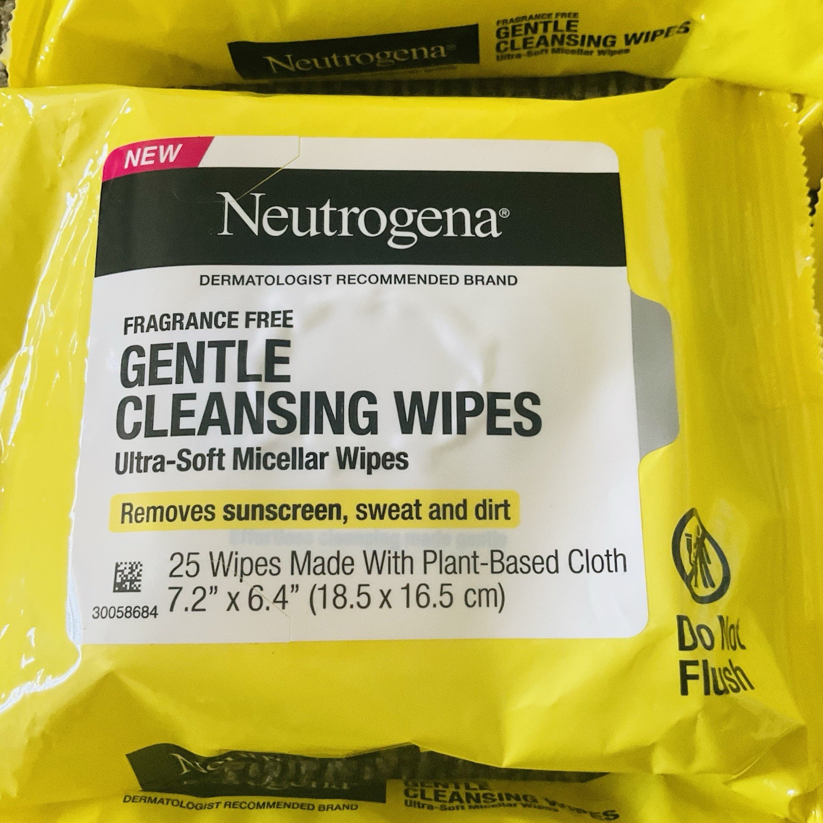 6 Count Neutrogena Ultra-Soft Fragrance-Free Micellar Cleansing Wipes 25 Count
