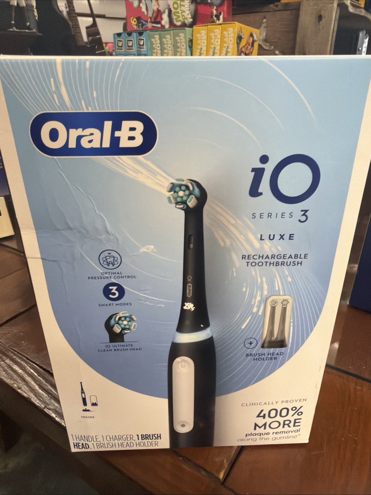 Oral-B iO Series 3 Luxe Rechargeable Toothbrush (Black) – New , L9