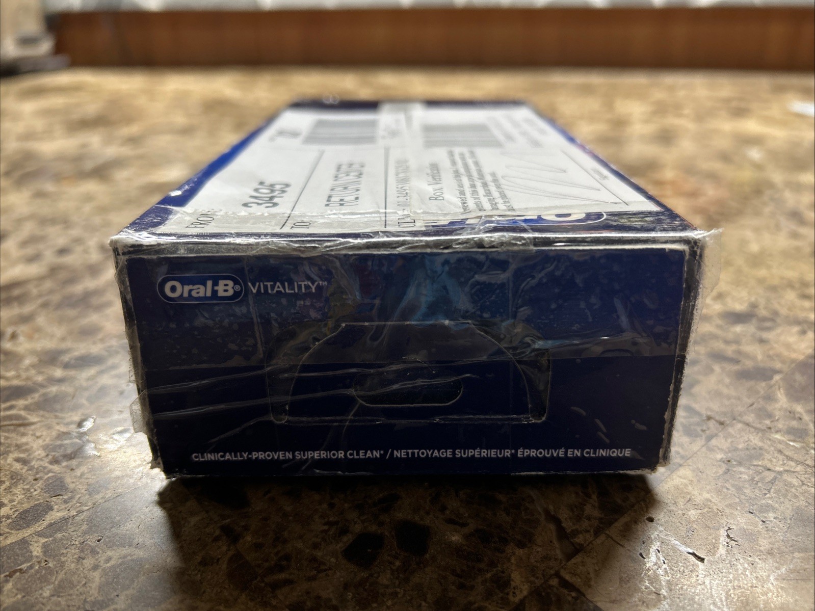 Oral-B Vitality Rechargeable Toothbrush Black Handle, Charger, Brushed Electric