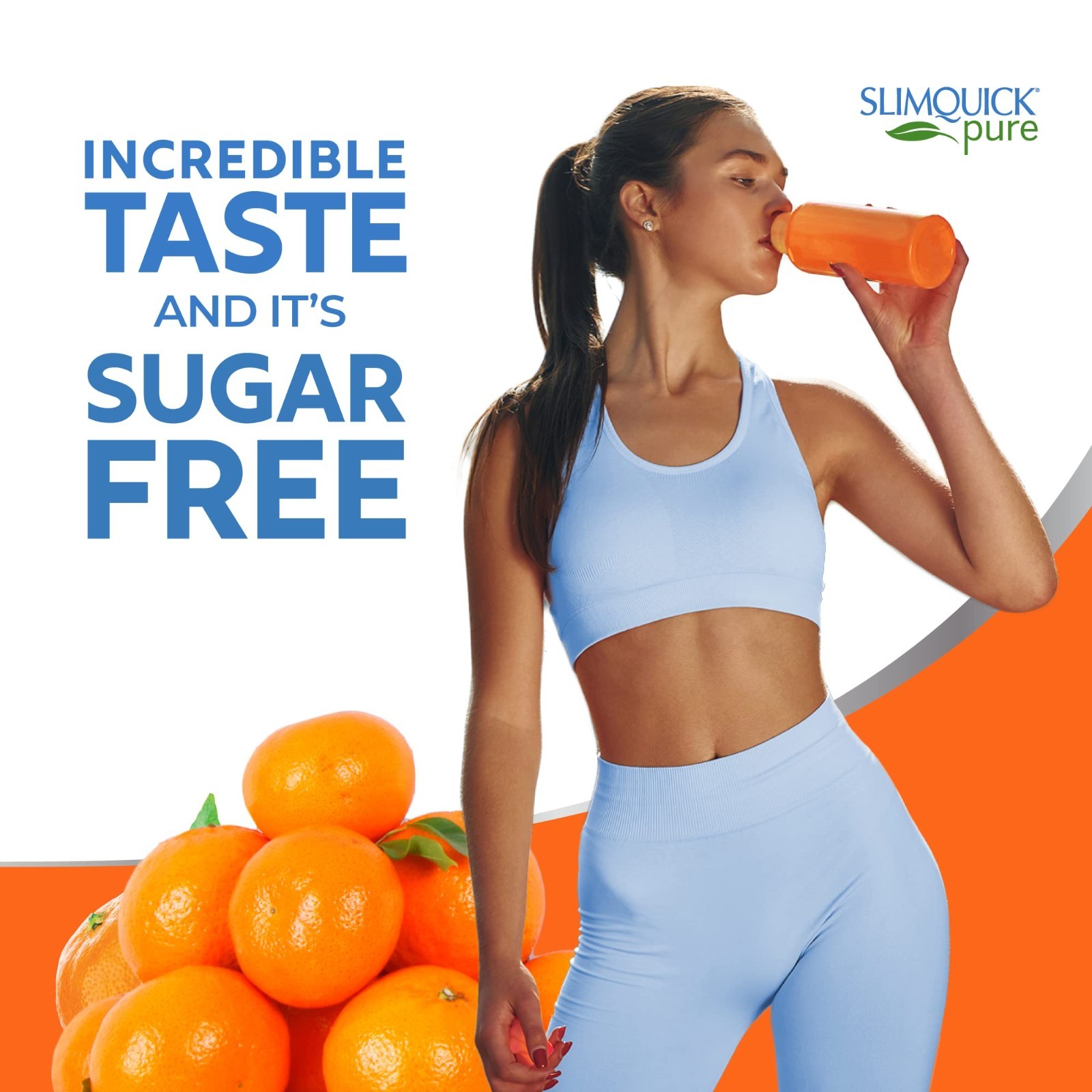 SlimQuick Extra Strength Weight Loss Drink Mix for Women – Tangerine Flavor, 26
