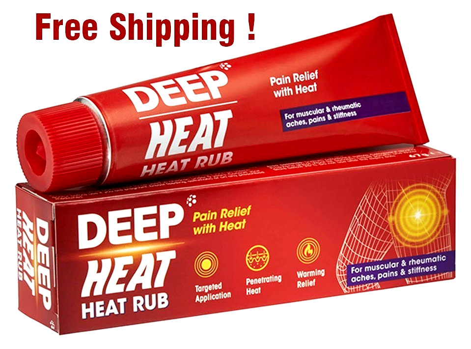 Deep Heat Rub Muscular Rheumatic Pain Relief Heat Cream 67g Exp 11.2028