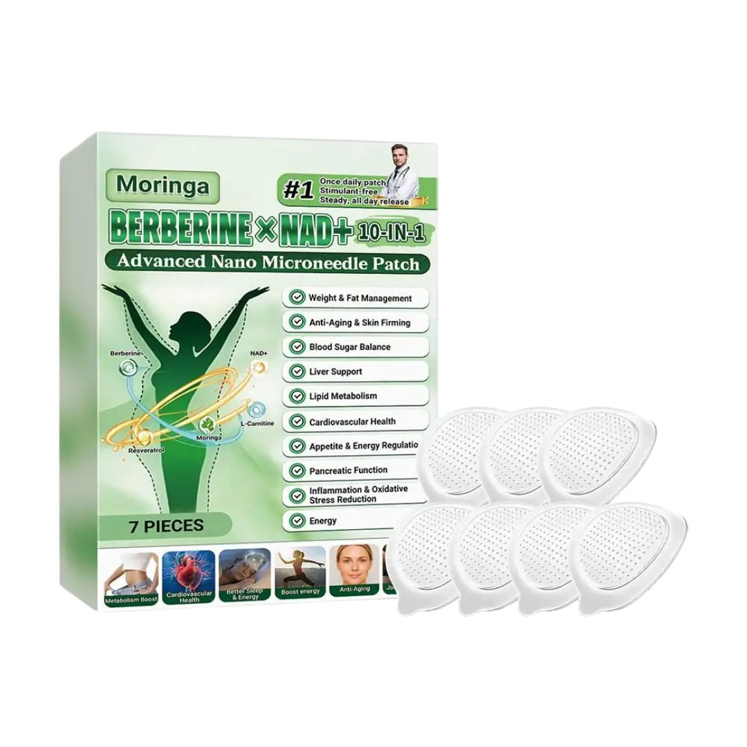 50% OFF Moringa Berberine x NAD+ 10-in-1 Advanced Nano Microneedle Patches New