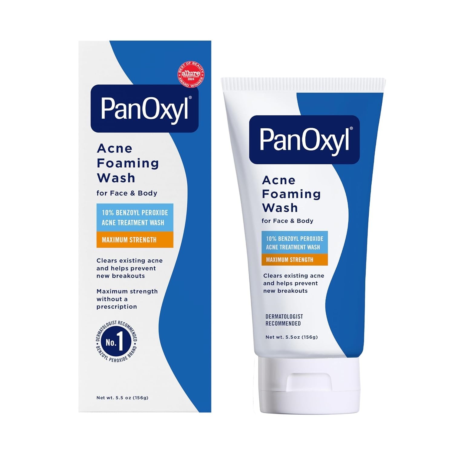 PanOxyl Acne Foaming Wash Benzoyl Peroxide 10% Maximum Strength Antimicrobial5.5