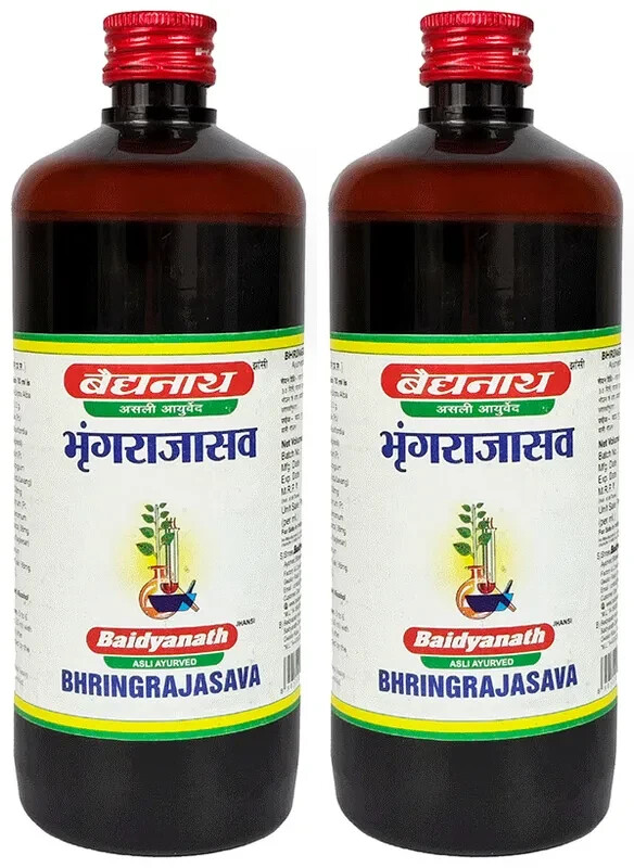 2pc x Baidyanath Bhringrajasava (450ml) Bhringarajasava Bhringraj Asava