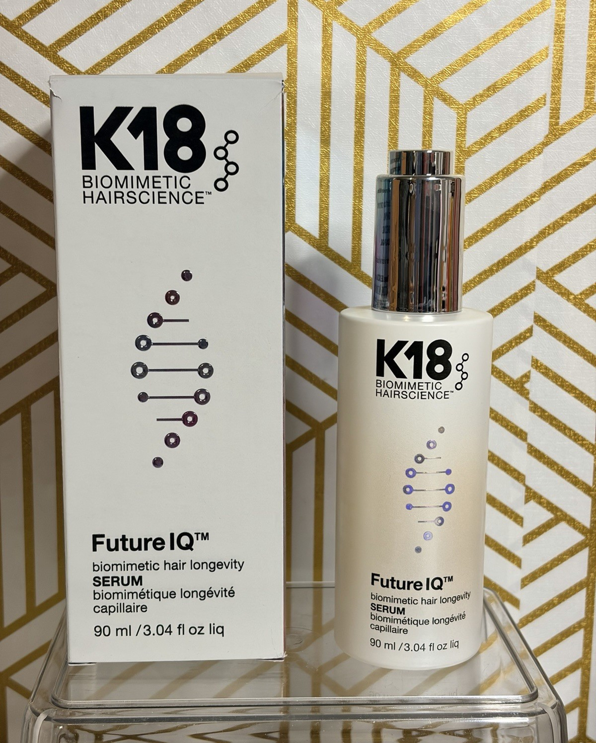 K18 Future IQ Biomimetic Hair & Scalp Longevity Repair Leave-In Serum 90ml