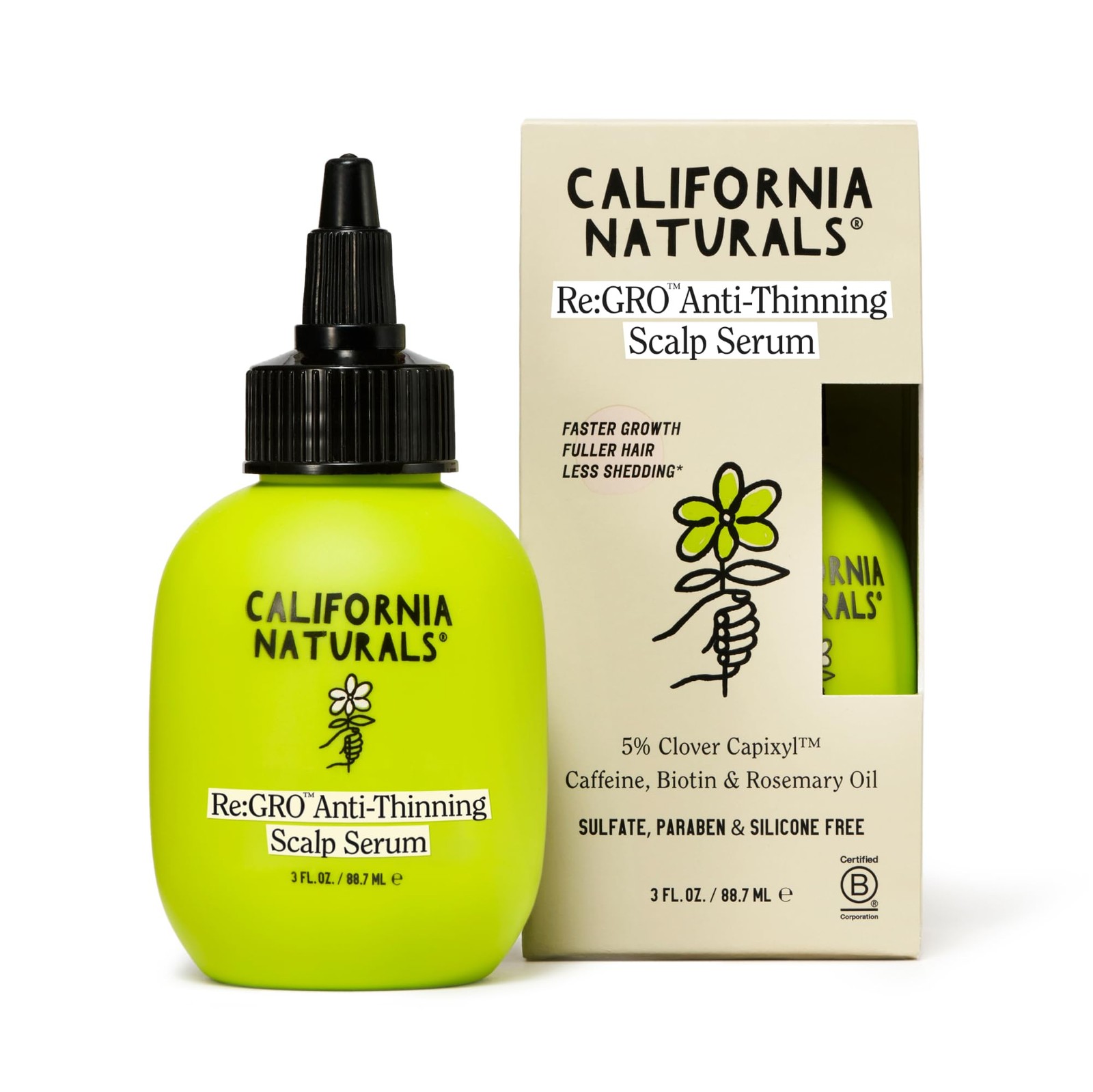 California Naturals Womens Re Gro Anti, Thinning Scalp Serum