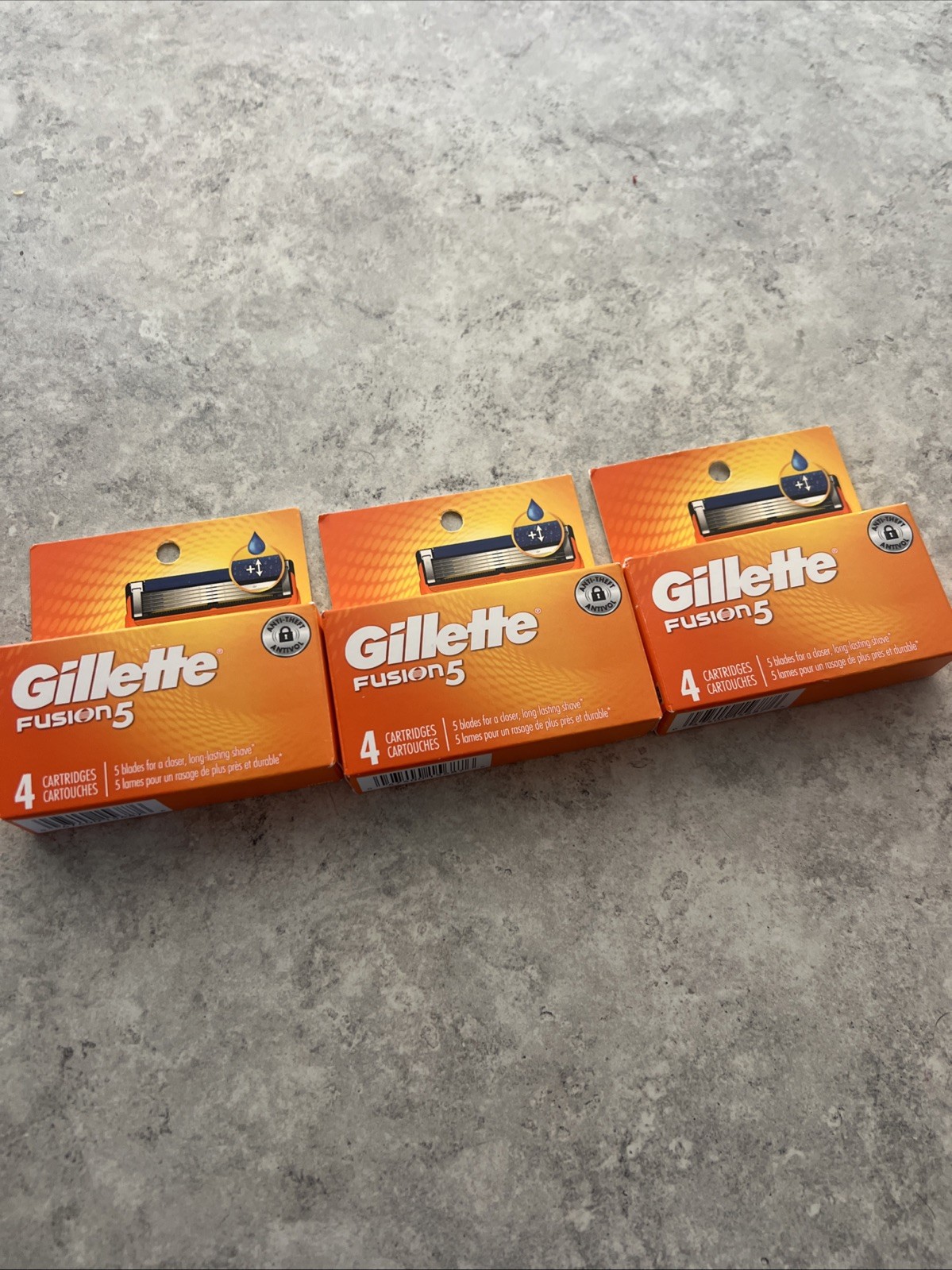 3X Gillette Fusion5 Power Razor Blades – 3 Packs of 4