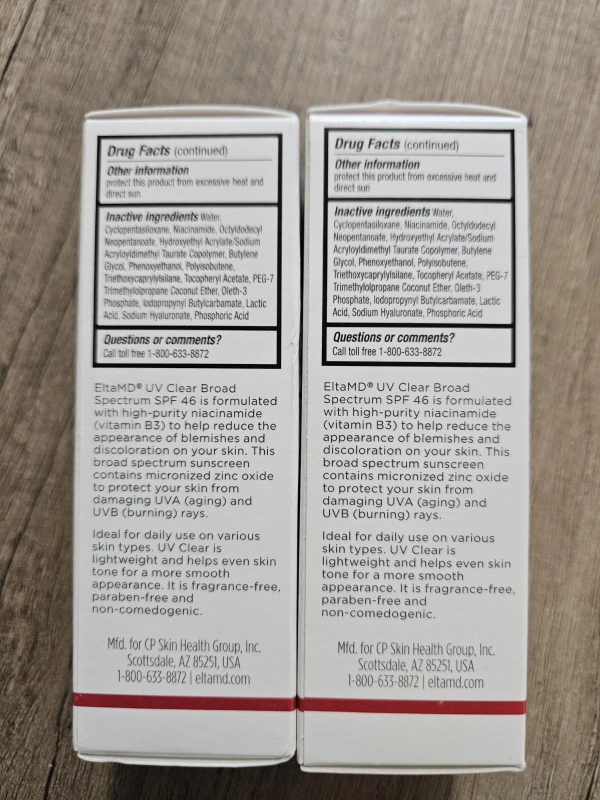 2x EltaMD UV Clear Broad-spectrum SPF 46 1.7 oz EXP2029 (2pieces)sun screen
