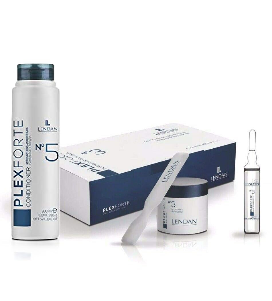 Lendan PlexForte Recomended KIT No.3 Instant Hair Repair Mask Shot of 6 Ampou…
