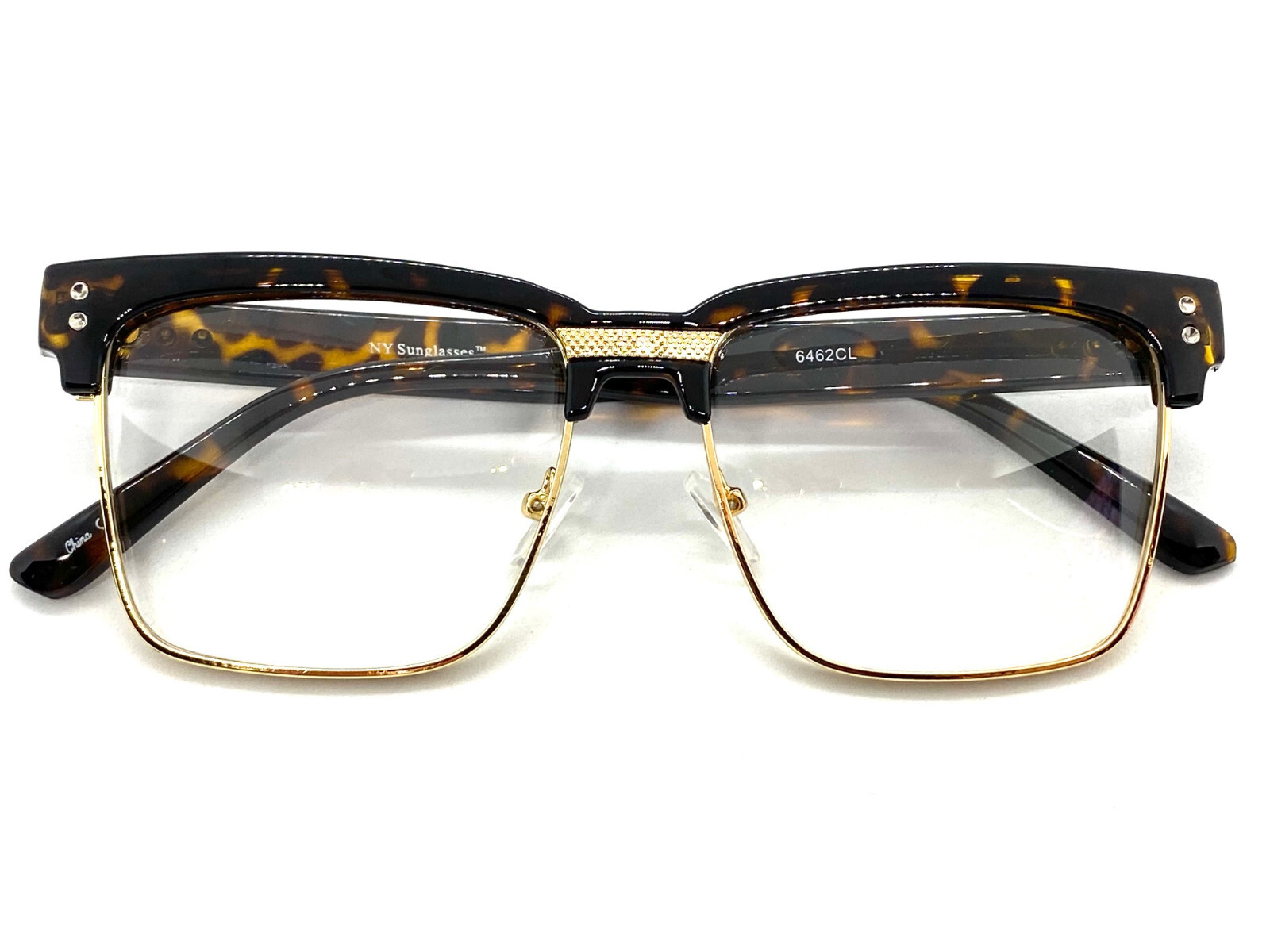 Men’s Classy Elegant Modern RETRO Clear Lens EYE GLASSES Square Tortoise Frame