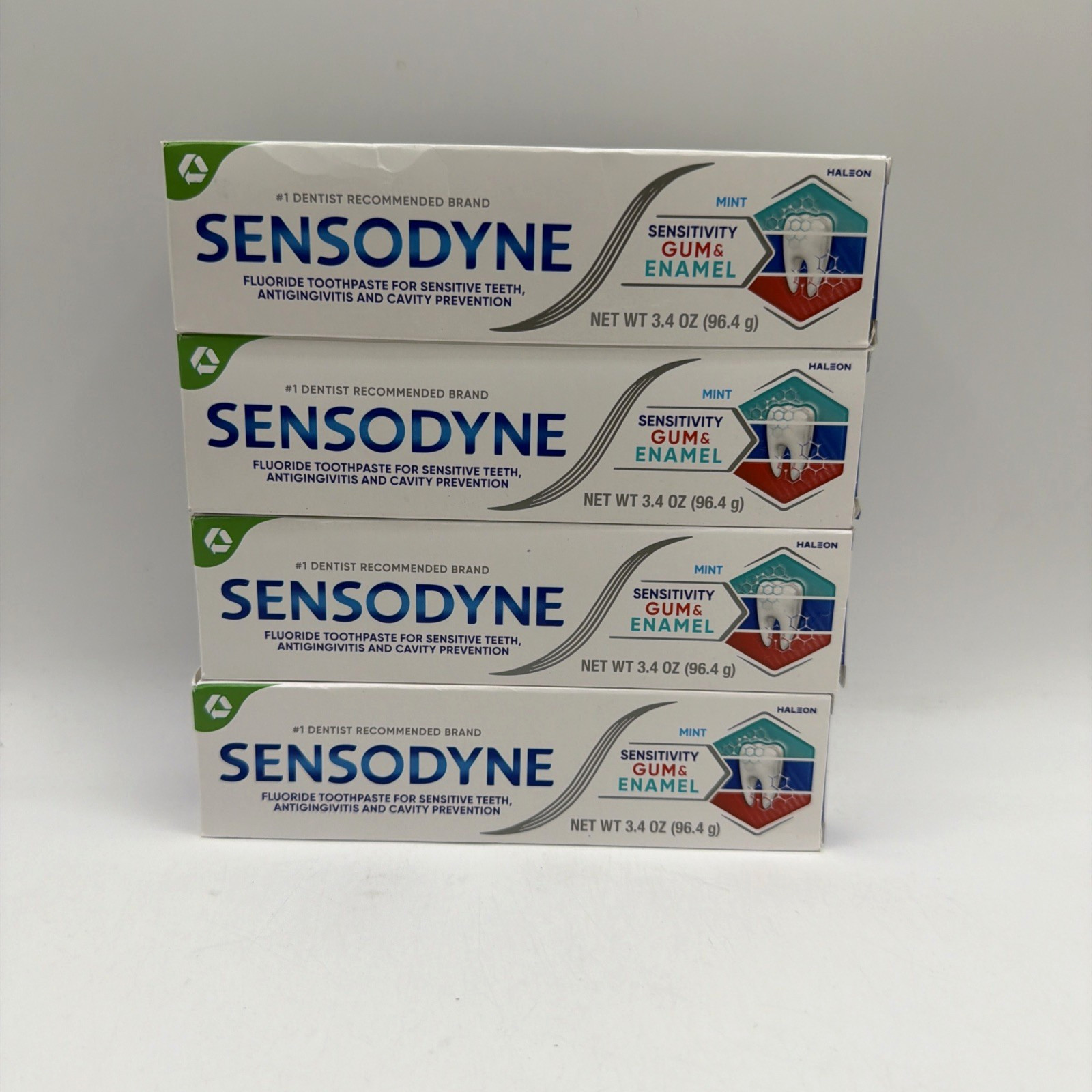 Sensodyne Toothpaste Sensitivity Gum & Enamel Mint 3.4 Ounce 4 Pack