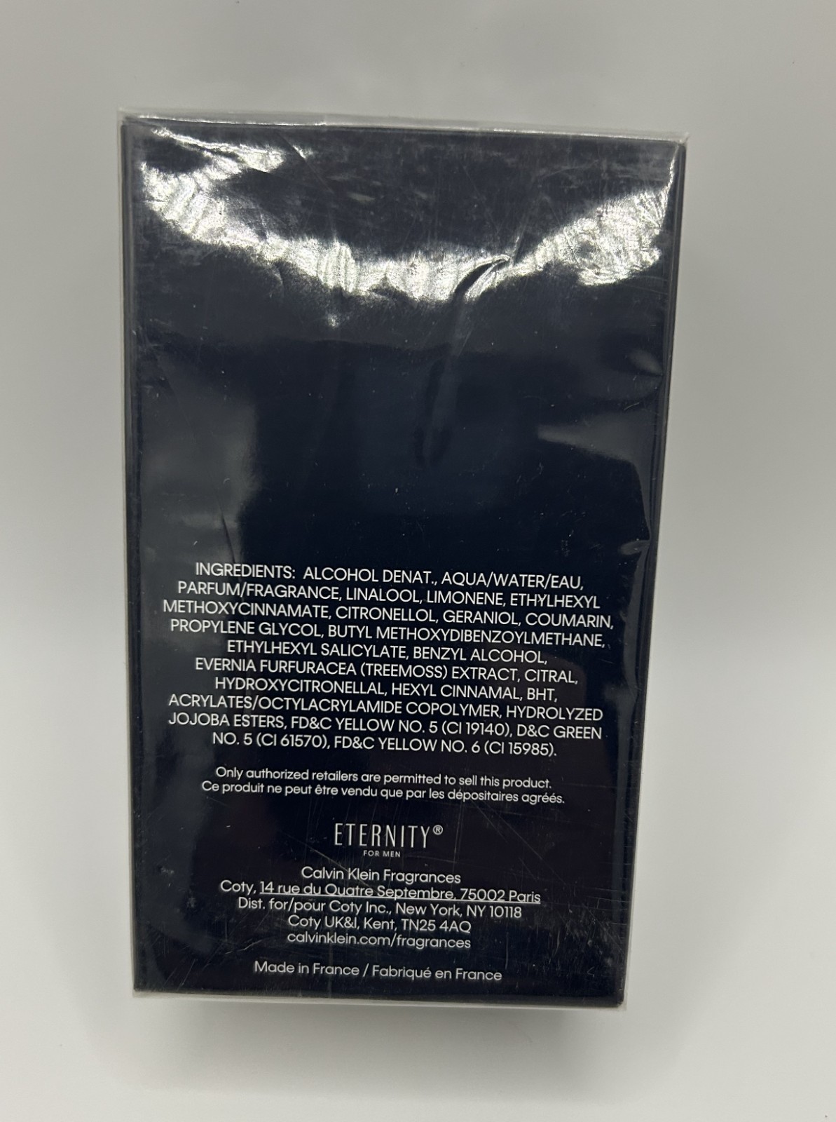 Eternity by Calvin Klein 3.3oz EDT for Men NEW SEALED Box