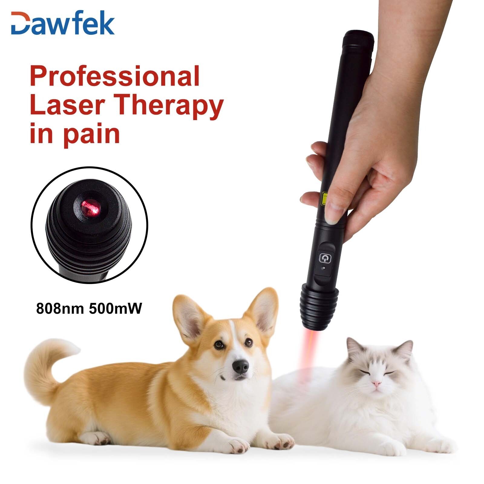500mW Cold Laser Therapy 808nm Portable LLLt for Joint Pain Relief Bursitis Pain