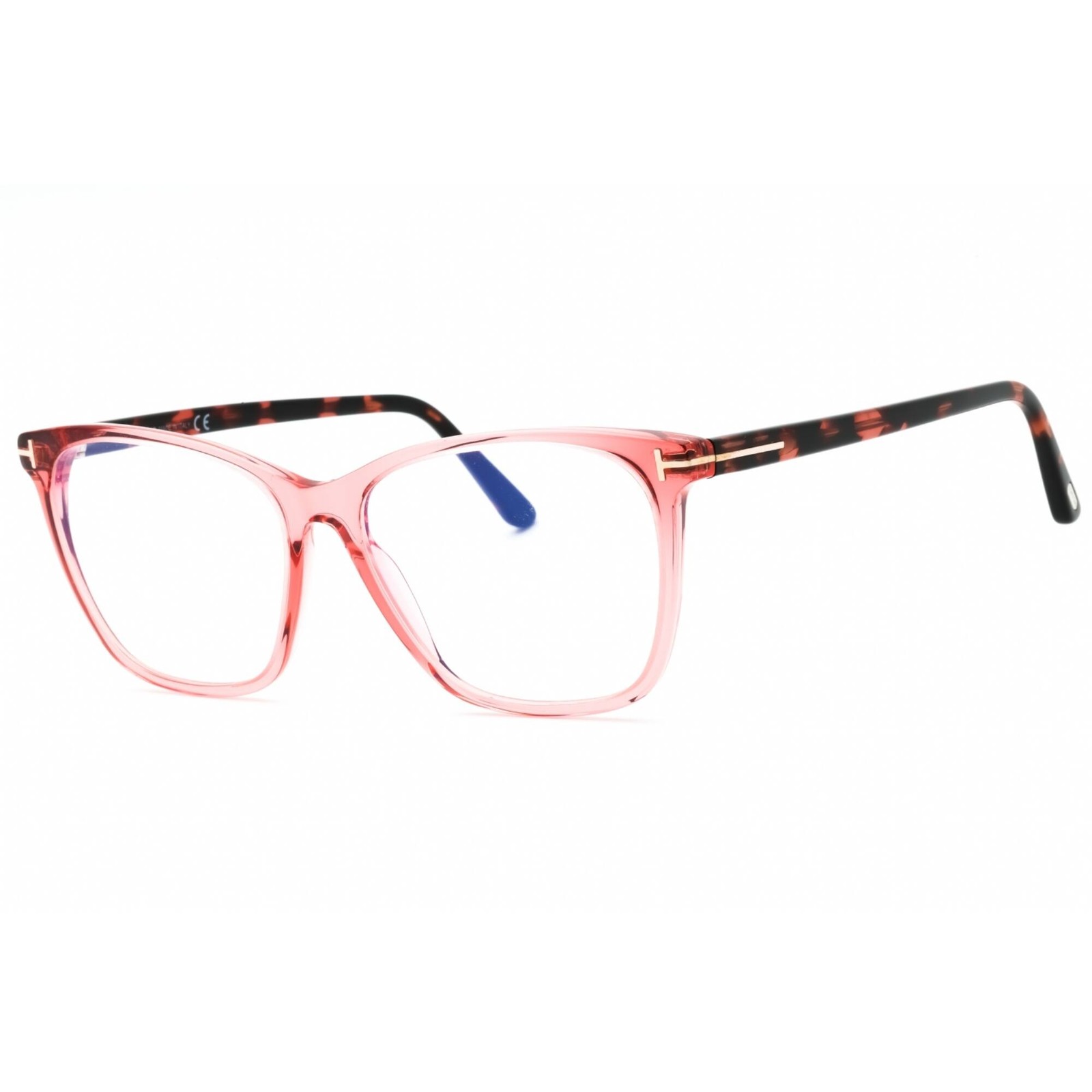 Tom Ford Women’s Eyeglasses Pink/Other Acetate Square Shape Frame FT5762-B 074
